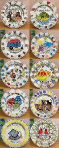 Fallbush Critters Plates