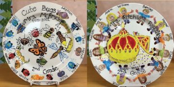 Fallbush Critters Plates