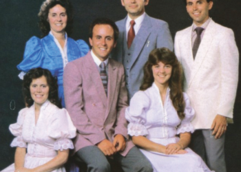 The Spencers, 1983: (Standing, L to R) Barbara Spencer, J.B. Spencer, Wade Spencer. (Seated, L to R) Geniece Spencer Ingold, Kevin Spencer, Tammy Spencer (Kevin’s wife)