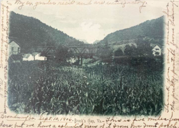 A rare photo of the old bridge at Cootes Store (photo courtesy of Jay Fulk)