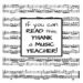 If You Can Read This, Thank A Music Teacher