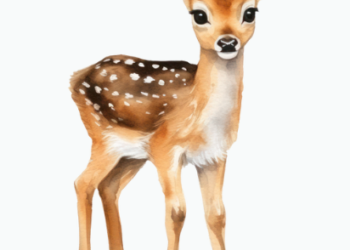 Graphic of a fawn.