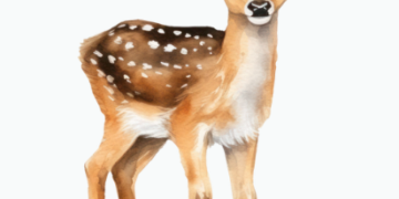 Graphic of a fawn.