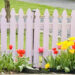 Fence with flowers.