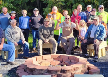 VFW at Chimney Rock Gets a Fire Pit and Benches