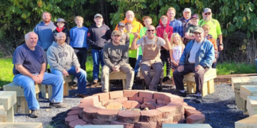 VFW at Chimney Rock Gets a Fire Pit and Benches